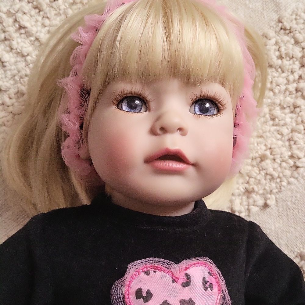 Adora Toddler Ready To Rock 20" Girl Weighted Doll Pink Leopard Tutu Clothes - Picture 5 of 11